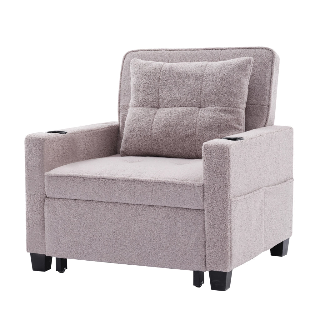 Divano letto estraibile 3 in 1 - Zephmum- Con porta bicchieri e USB