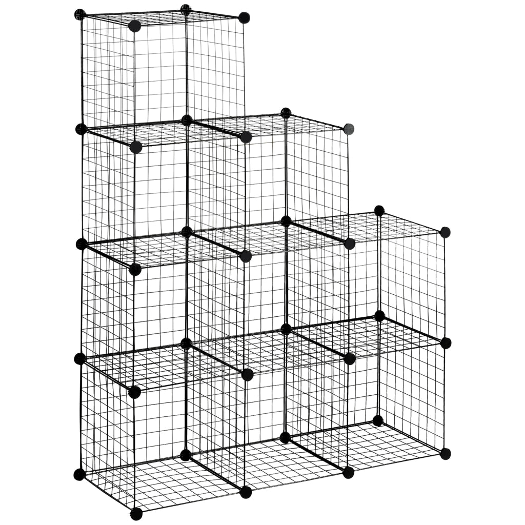 Libreria a cubi in metallo e PP ¨C Minimal ¨C 35x35x35 cm nera