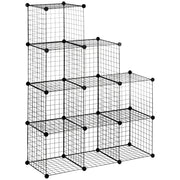 Libreria a cubi in metallo e PP ¨C Minimal ¨C 35x35x35 cm nera