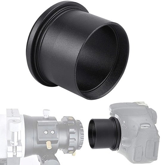 Adattore a 2 pollici fino a M48 - Utilizza lenti M42 - Nero - A tutta vite - Fotografia a fuoco diretto - Adatto per reflex