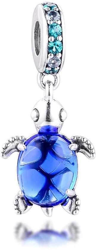 Accessori per orecchini e bracciali in vetro Murano blu - DIY - perpendicolare - decorazioni - stile trendy - adatto per bracciali - gioielli