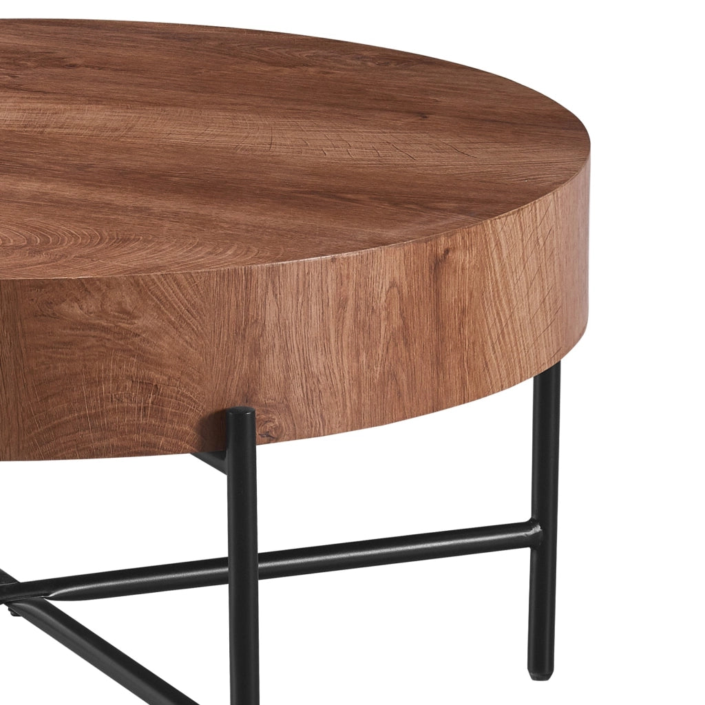 Tavolino da caffè KAMIK in MDF marrone