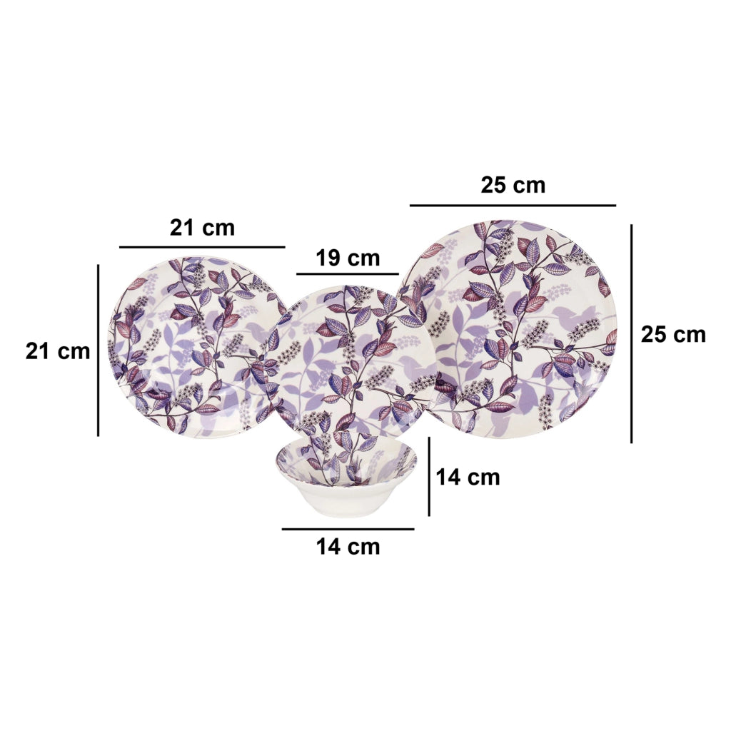 Nirifati, Servizio Piatti set da 24, Bianco Crema