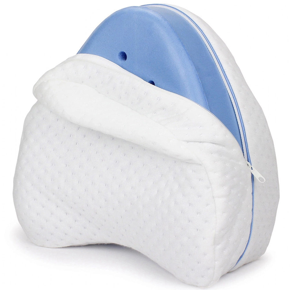 Trade Shop - Cuscino Tra Le Gambe Memory Foam Supporto Ortopedico Ginocchia Schiena Lavabile -