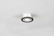 CORE FARETTO LED 5W 450lm, 3000K DA INCASSO PLASTICA NERA SATINATA TRIPLA ACCENSIONE INDIPENDENTE D. 8,2CM