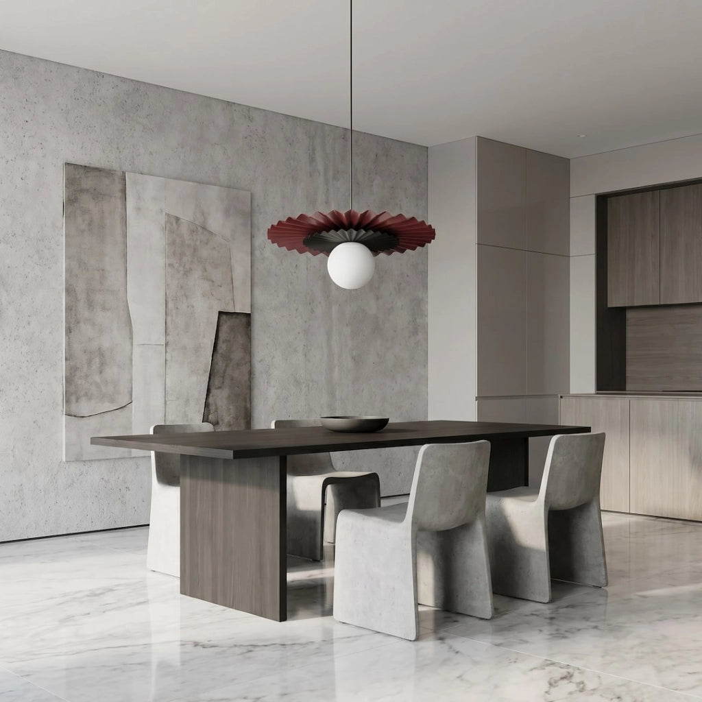 Lampada a sospensione UMBRA Emibig 1xG9 bordeaux nero