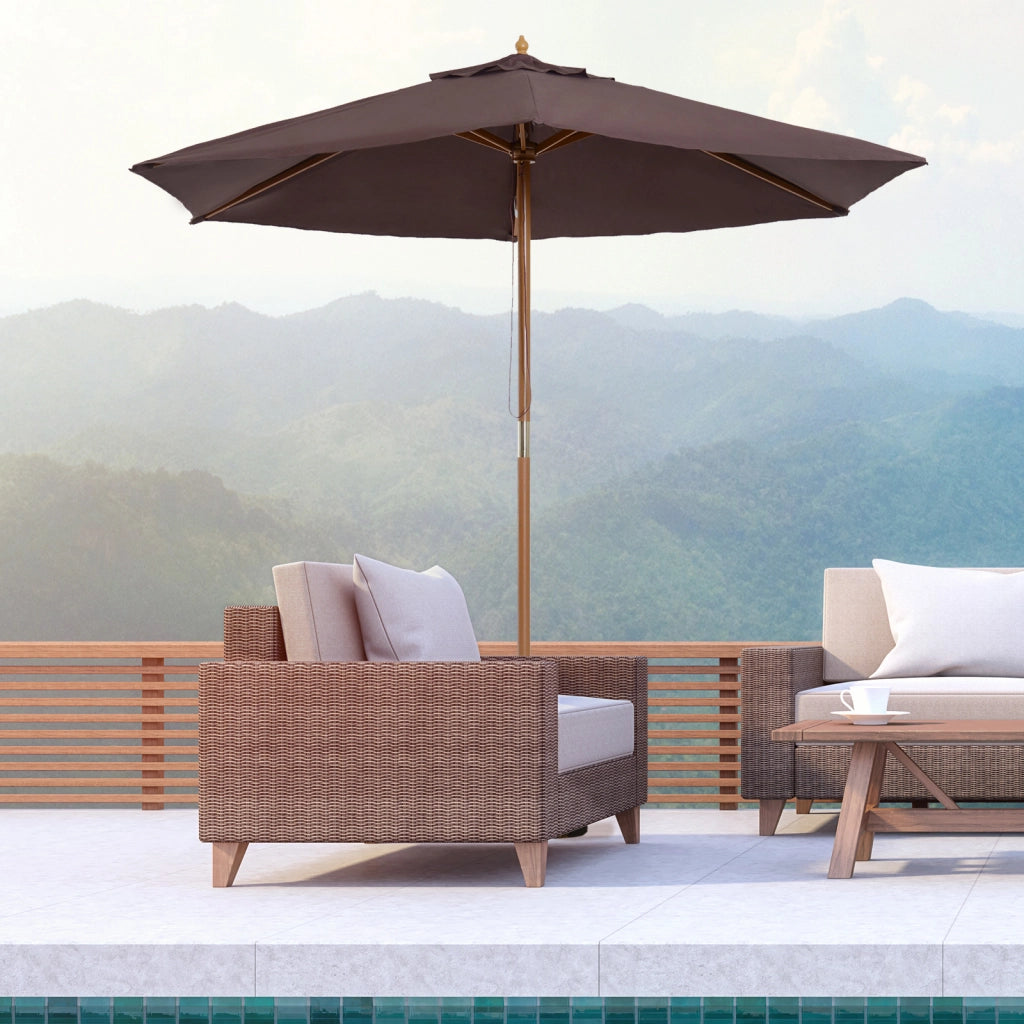 Ombrellone da Giardino ¨C Minimal ¨C Grigio ?250x230 cm