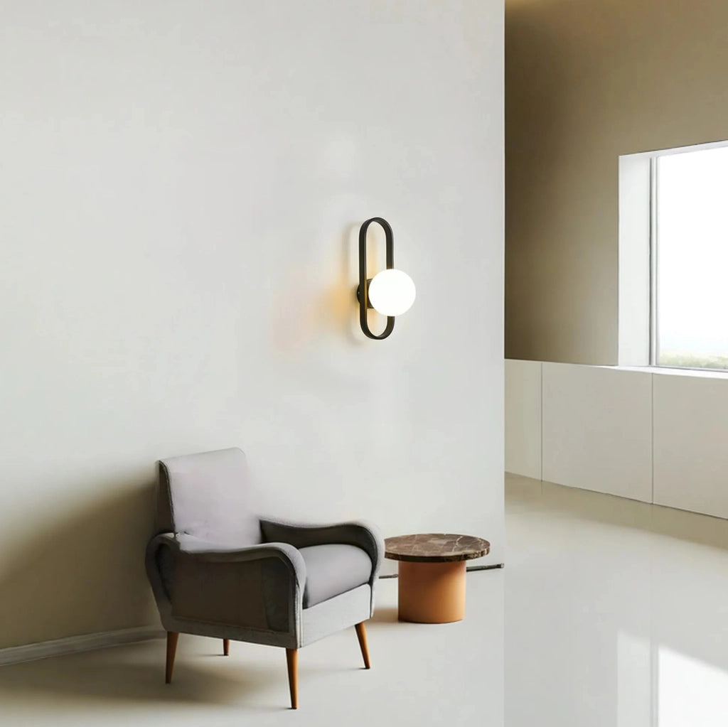 Lampada Da Parete APP1755-1W Black White