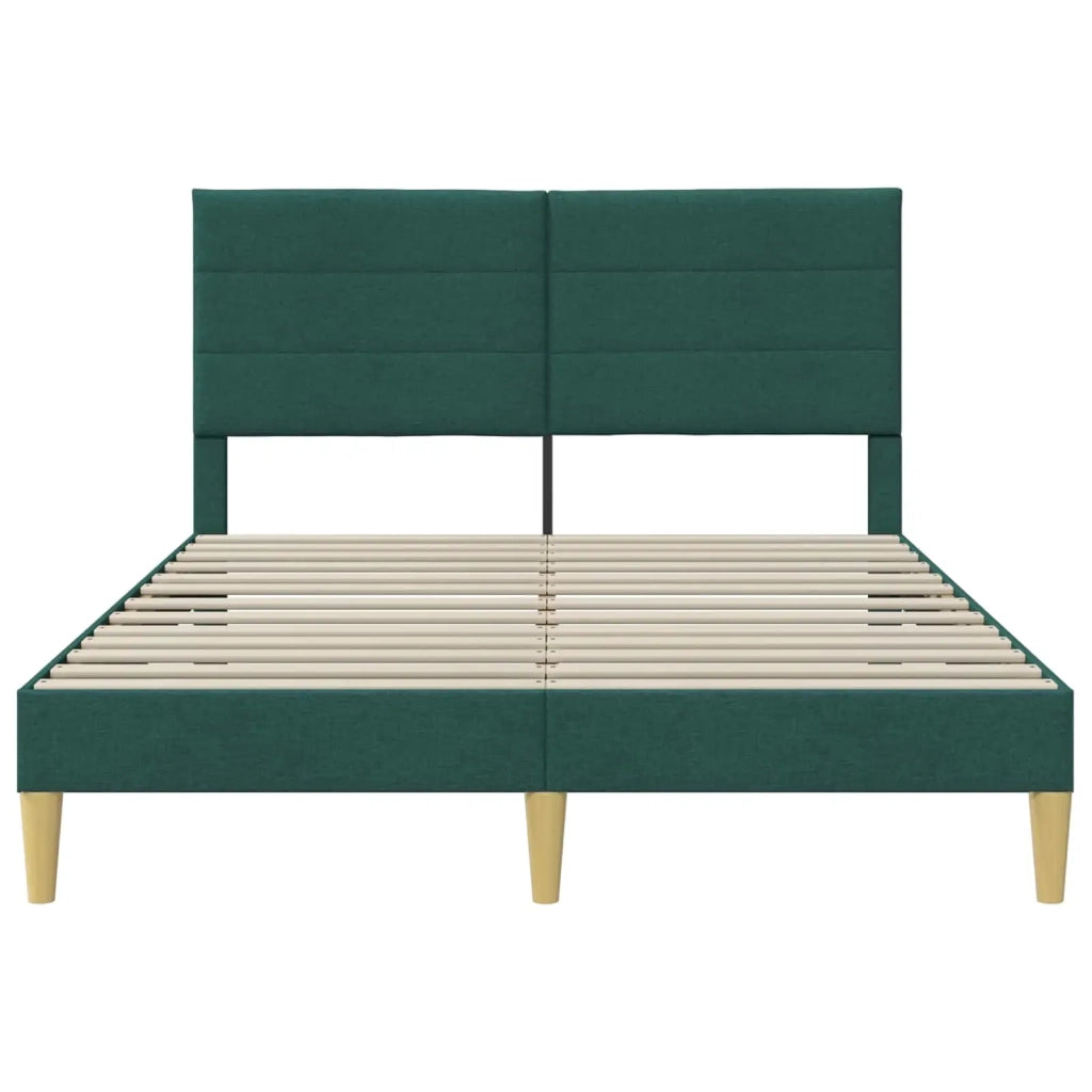 Struttura del letto Verde Scuro 160 x 200 cm Tessuto 42027597