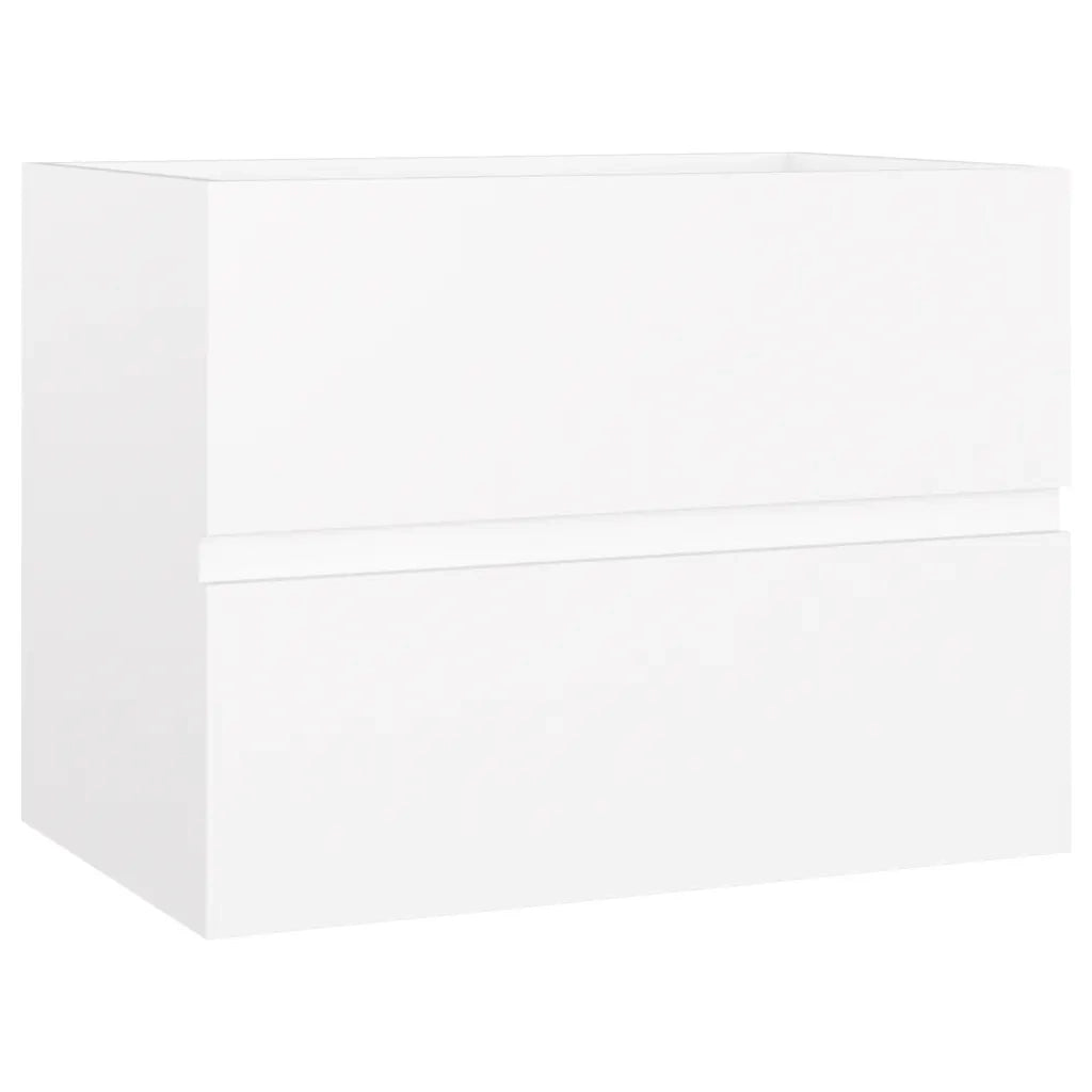Mobile Lavabo-Armadietto da bagno Bianco 60x38,5x45 cm in Legno Multistrato