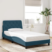 Giroletto senza Materasso Blu 100x200 cm in Velluto