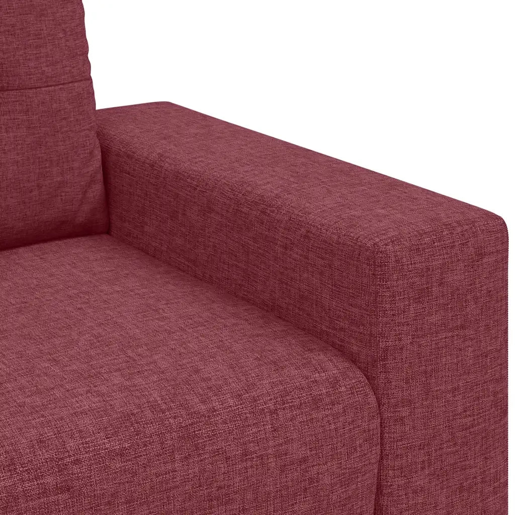 Divano Divanetto-Sofa Rosso Vino 120 cm in Tessuto