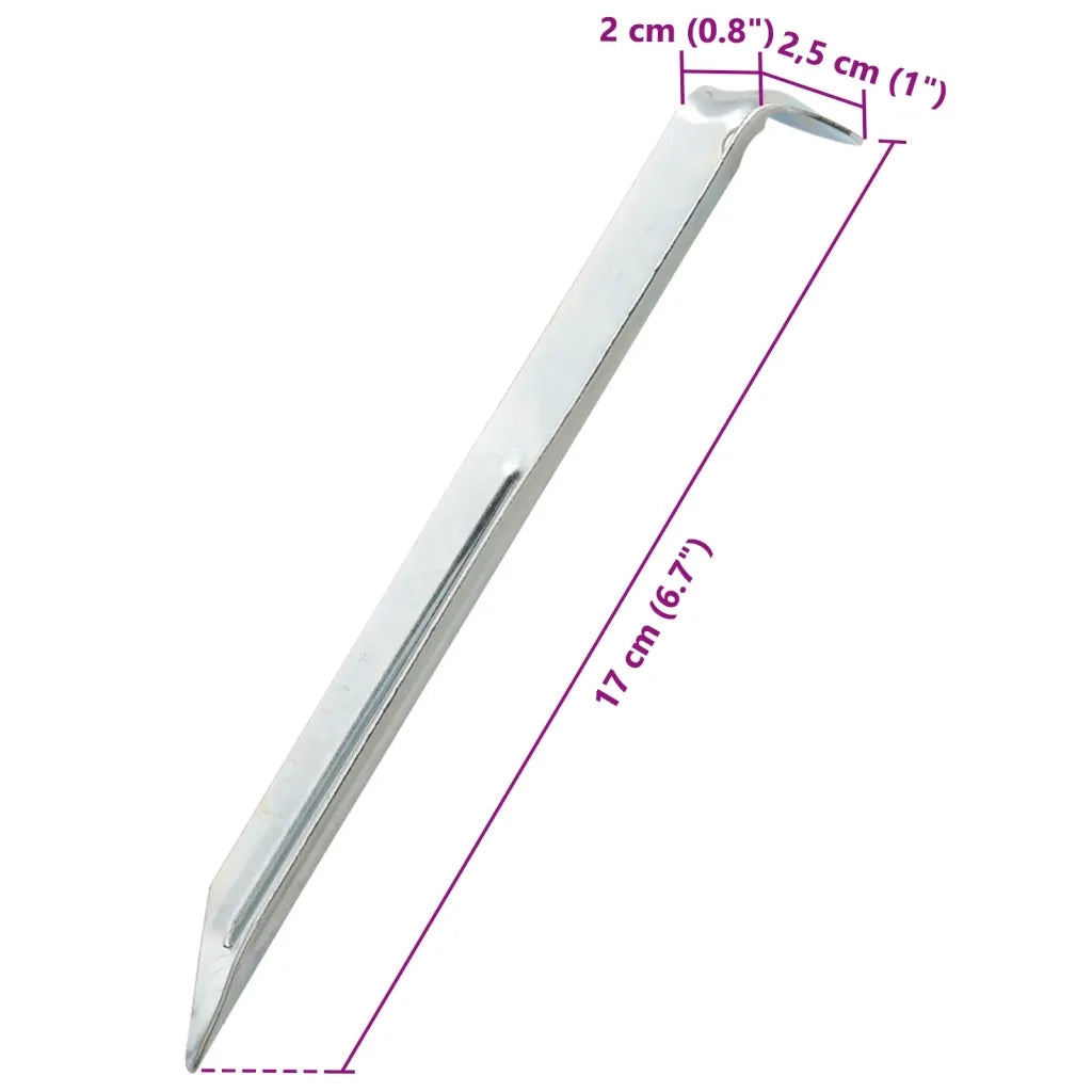 Picchetti per Tenda 24 pz 17 cm Ø20 mm in Acciaio Zincato 4009336