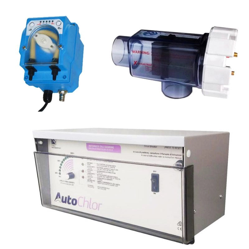 Sterilizzatore a sale e regolatore di pH AutoChlor per piscine - Sterilizzatore A Sale E Regolatore Di Ph Autochlor Per Piscine Rp-ph 100 Hd - Volume Fino A 430 M³ Volume piscina: Fino a 120 m³