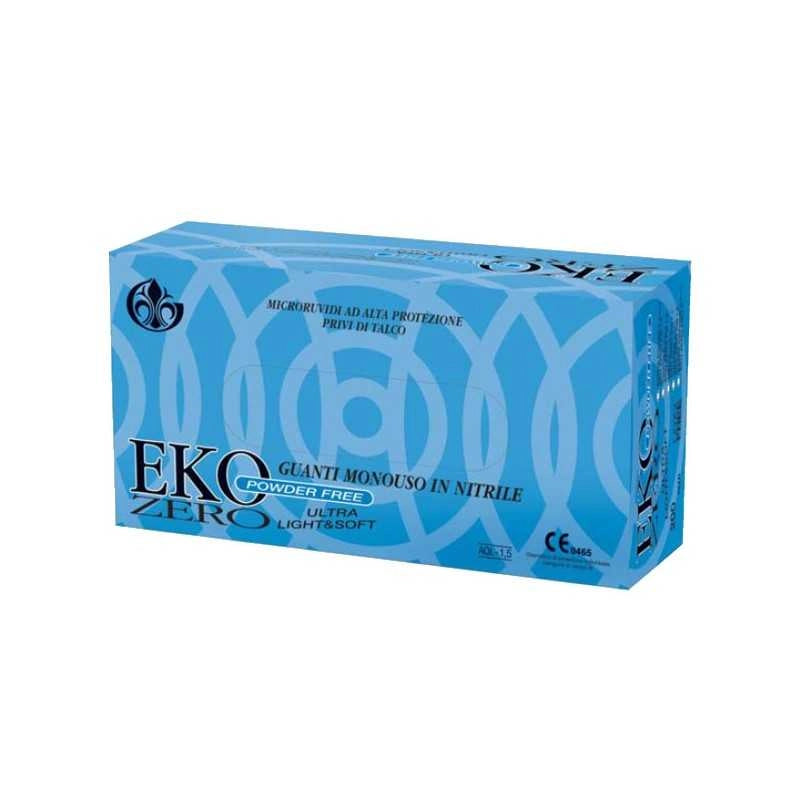 Guanti Nitrile Eko Zero Powder Free pz.100 L