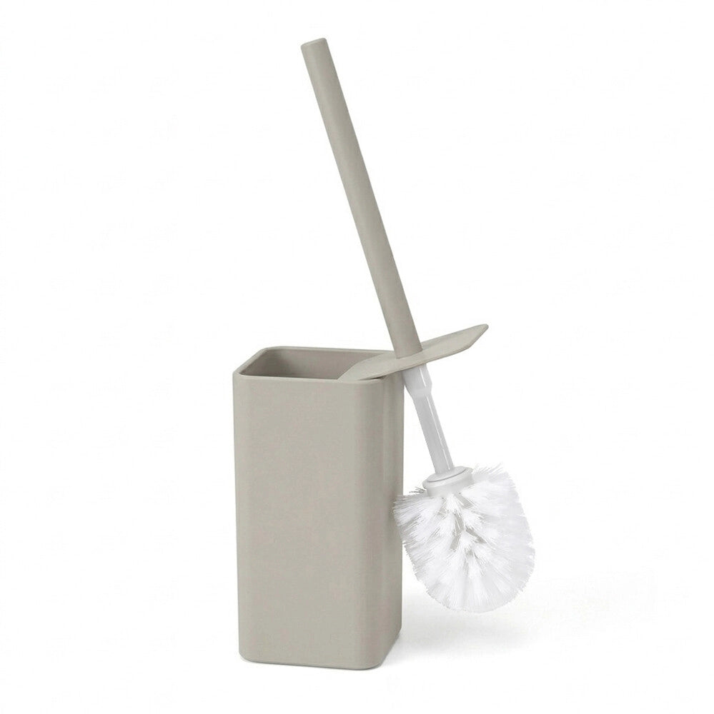 Porta scopino beige da appoggio in plastica Star