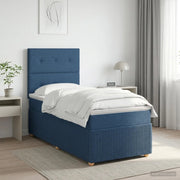 Letto box spring con materasso Blu 80 x 200 cm Tessuto 3454269