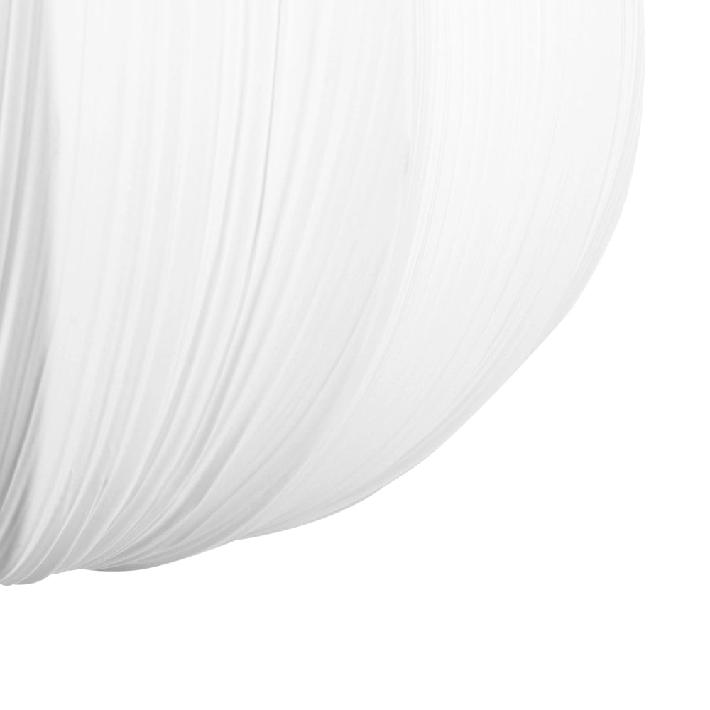 Lampada a sospensione con paralume in tessuto di cotone bianco design moderno luce per soggiorno