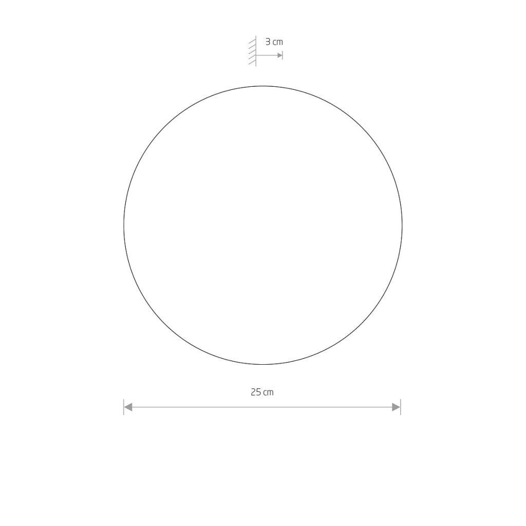 Applique LED Nowodvorski Ring bianca in metallo 25 cm
