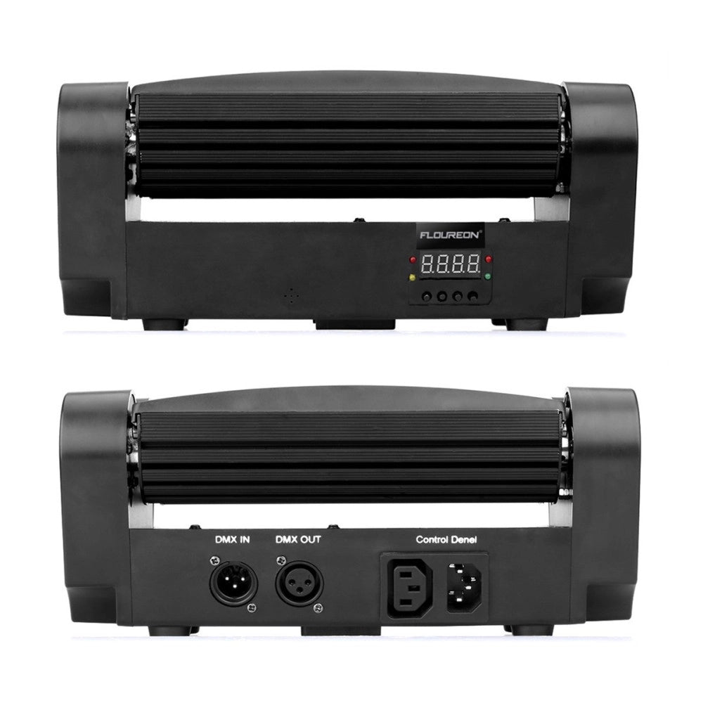 Trade Shop - Proiettore Mini Spider Testa Mobile Spot Light Dmx 512 Rgb Dj Discoteca 40w -