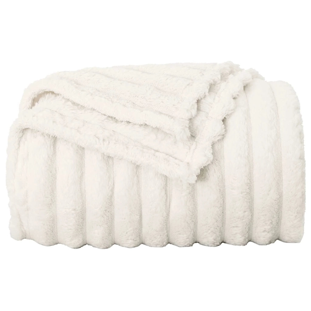 Coperta Crema 150 x 130 cm Panno