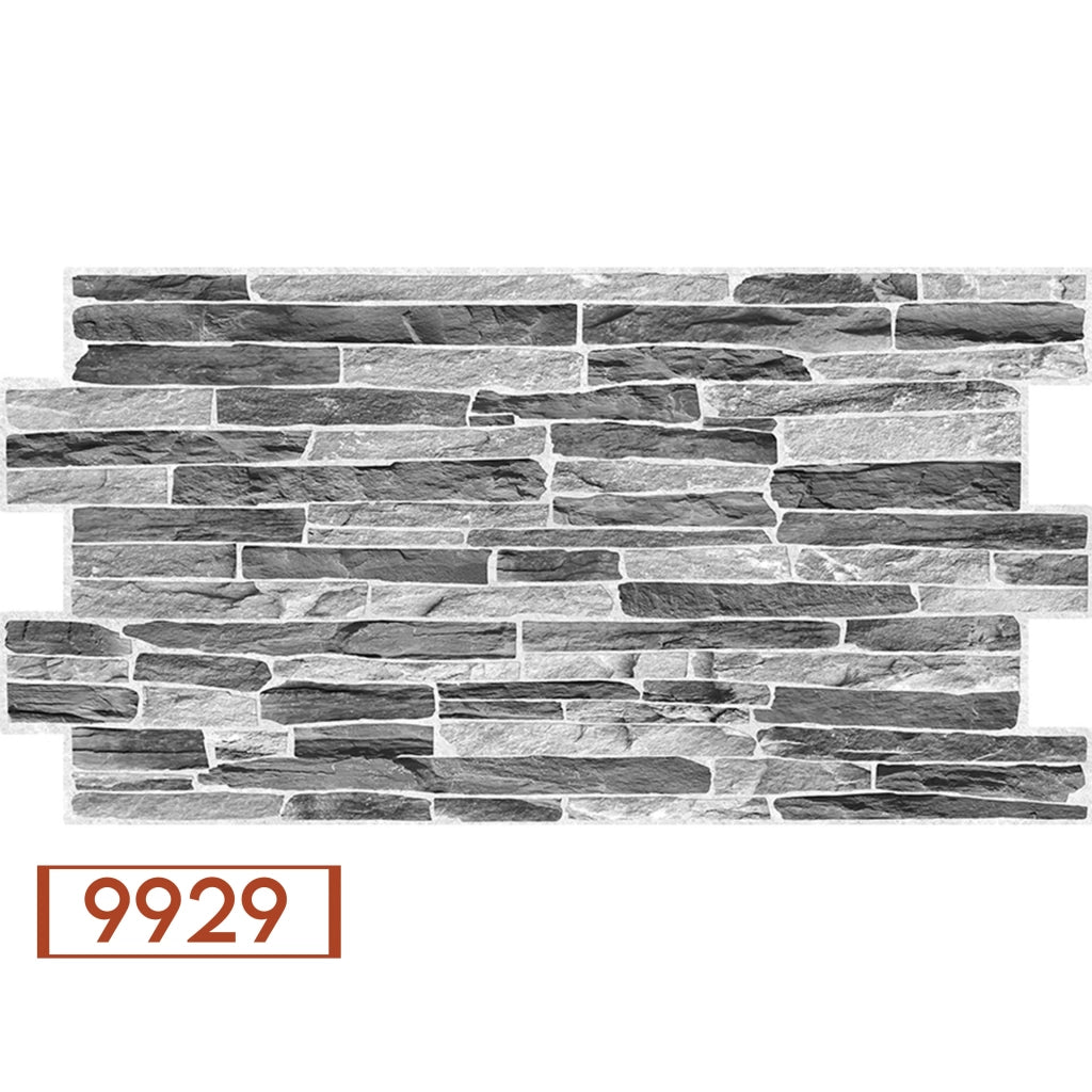 Pannelli 3D Rivestimento a parete in PVC effetto pietra, mosaico, legno Realistici e isolanti. - 9929 (mis.980x500mm)