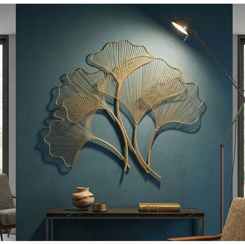 Pannello In Ferro Glam Leaf cm 79x5x68