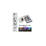 Trade Shop - Faretto Led Luce Rgb Programmabile Multicolor E27 Gu10 E14 Mr16 Con Telecomando -