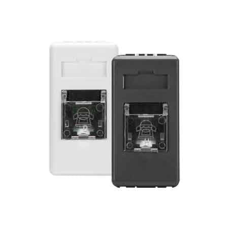PRESA TELEFONICA RJ11 'SYSTEM' Nero - GEWISS