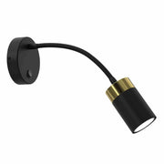 Applique LED Milagro Joker GU10 nero oro regolabile