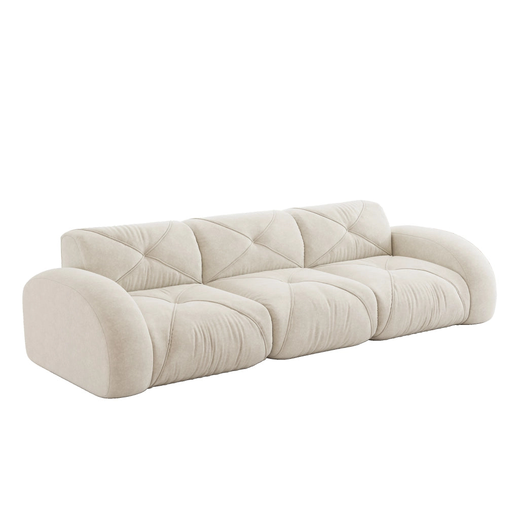Sof¨¤ modulare senza cornice extra grande - Zephmum- 3 posti tessuto Chenille antiscivolo