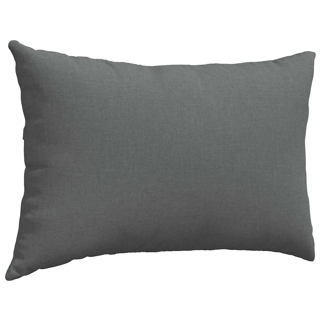 Cuscini da Divano 2 pz | Cuscini per sedie Grigio scuro 60 x 40 cm Tessuto