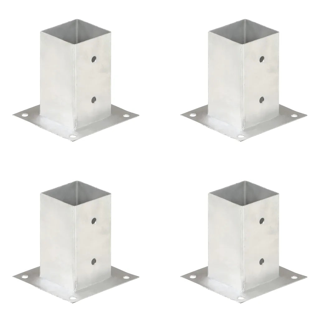 Ancoraggi Pali 4 pz in Metallo Zincato 81 mm 145448
