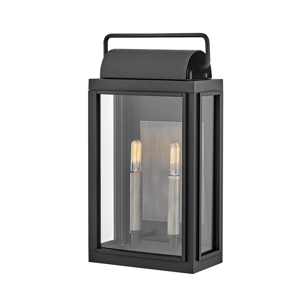 Applique esterna nera 2xE14 40W Sag Harbor Hinkley