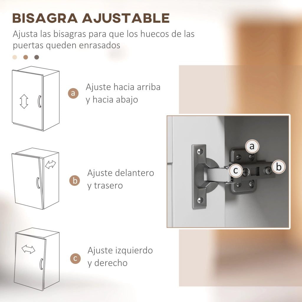 Mobile da cucina con ante e ripiani ¨C Minimal ¨C 80x35x97 cm bianco