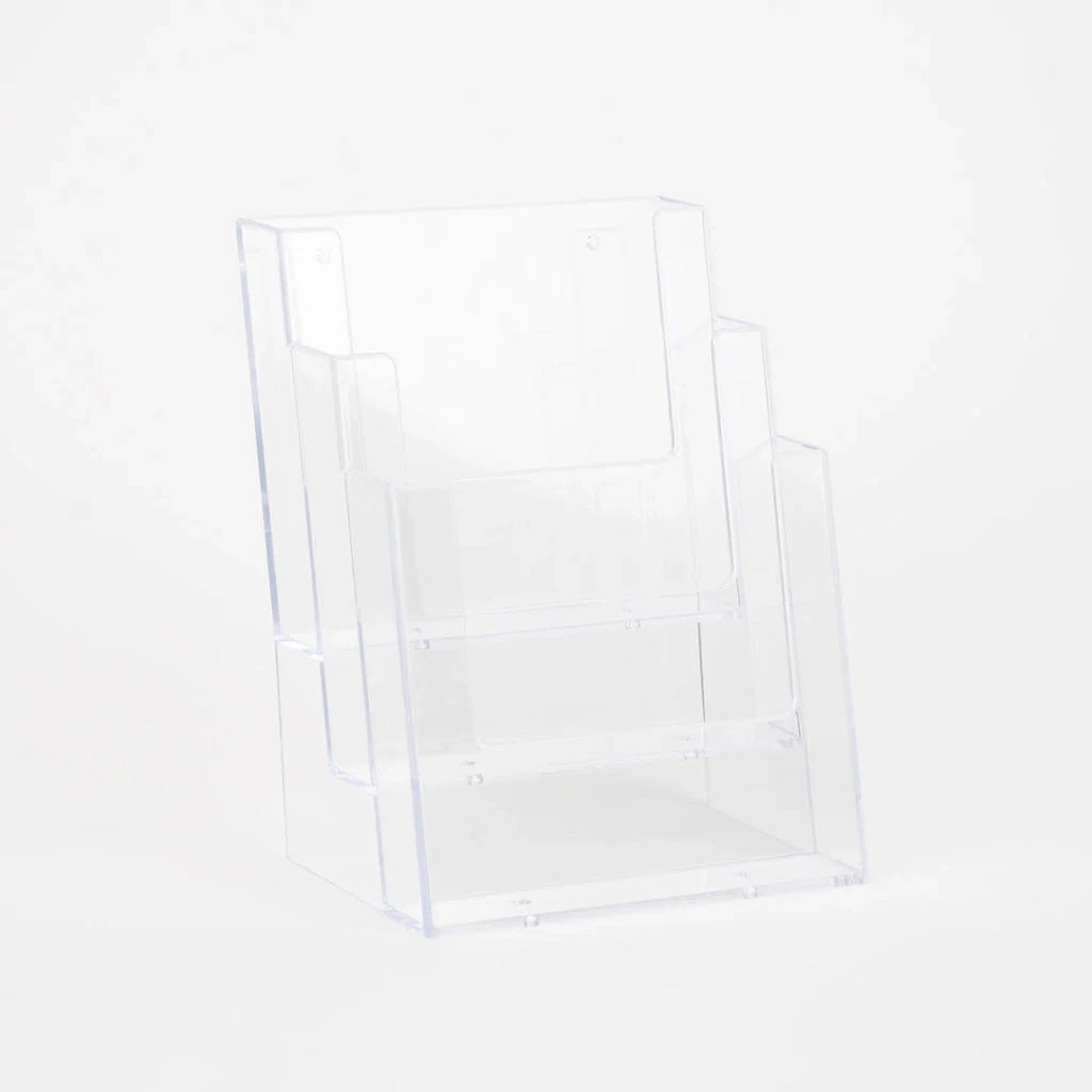 Porta depliant da banco 3 tasche A5