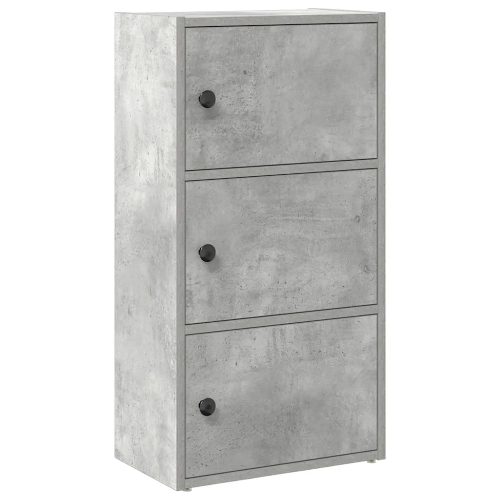 Libreria Grigio Cemento 40x24x77 cm in Legno Multistrato 860367