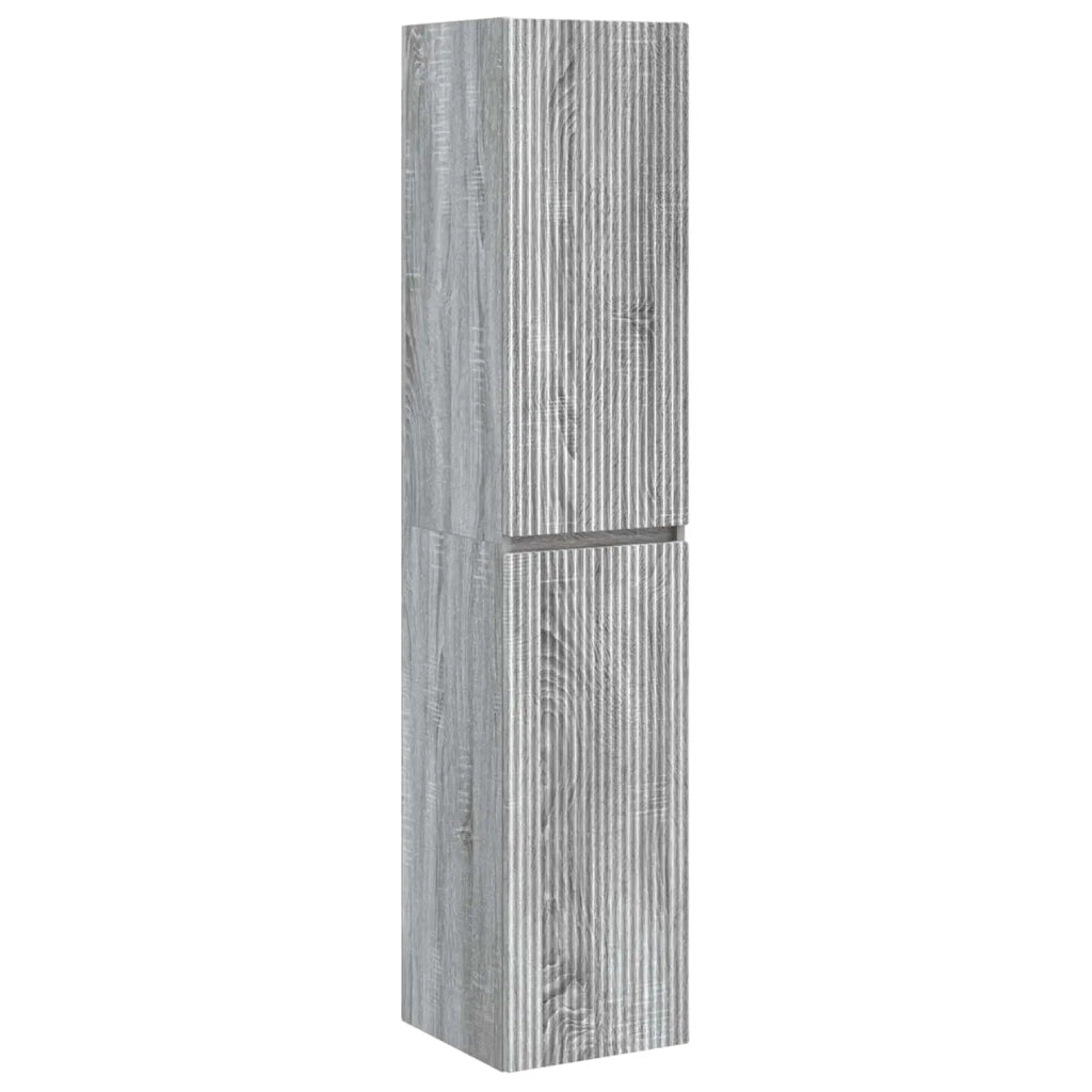 Set di mobili per il bagno 6 pz Sonoma grigio 3407236