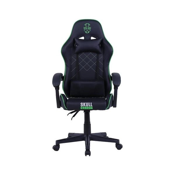 Sedia gaming skull factory sf acc0112 e black e green