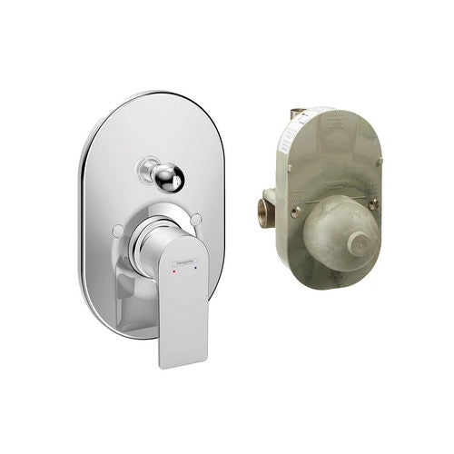 MISCELATORE MONOCOMANDO DOCCIA CON DEVIATORE REBRIS E- Cromo- HANSG- pezzi 1