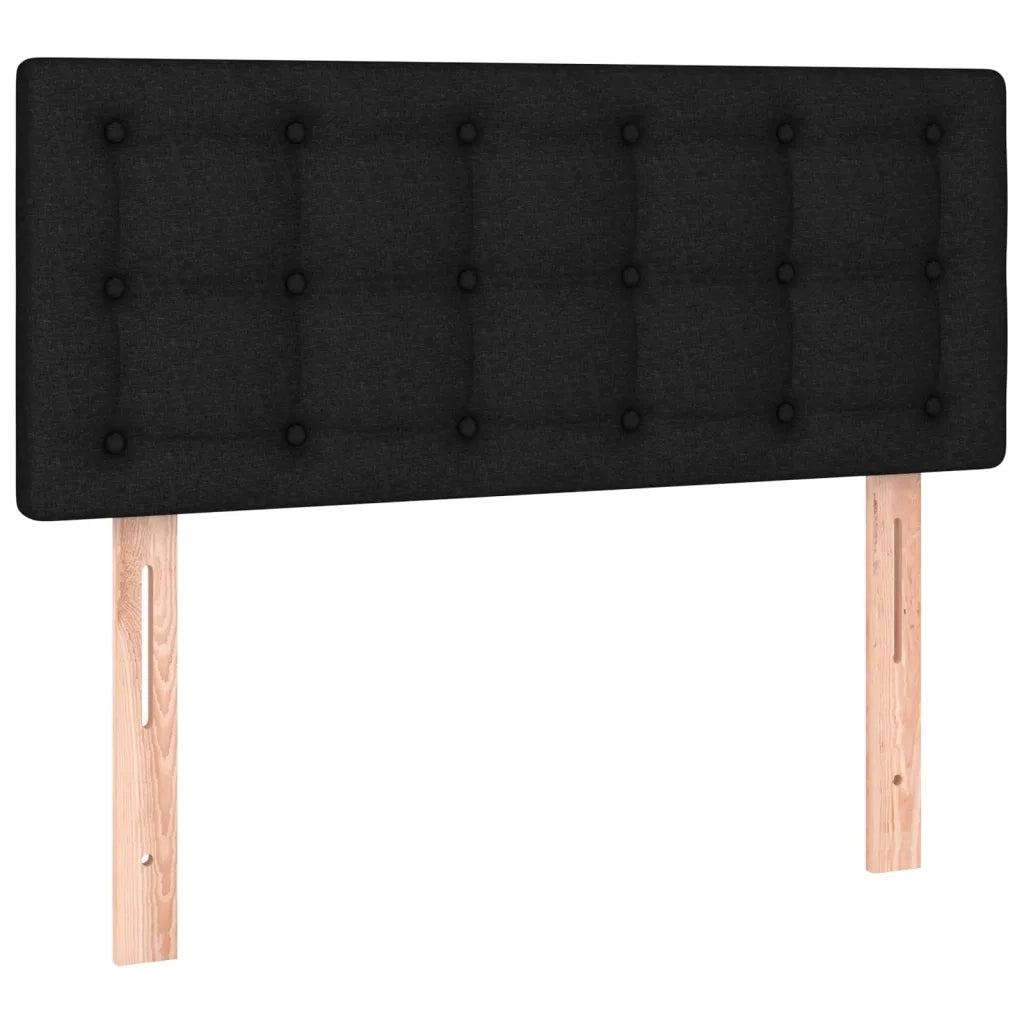 Testiera Nera 80x5x78/88 cm in Tessuto 346398