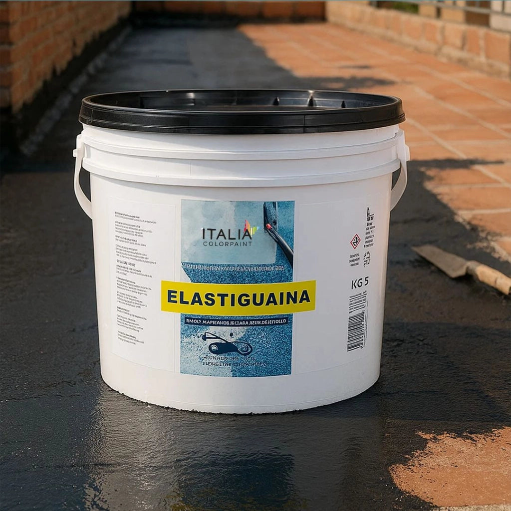 Guaina liquida elastomerica bituminosa per impermeabilizzazione kg 18 italia colorpaint