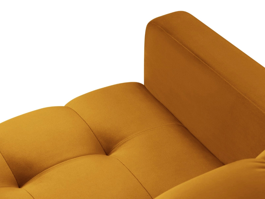 Cosmopolitan Design - Poltrona "Bali" in velluto giallo 