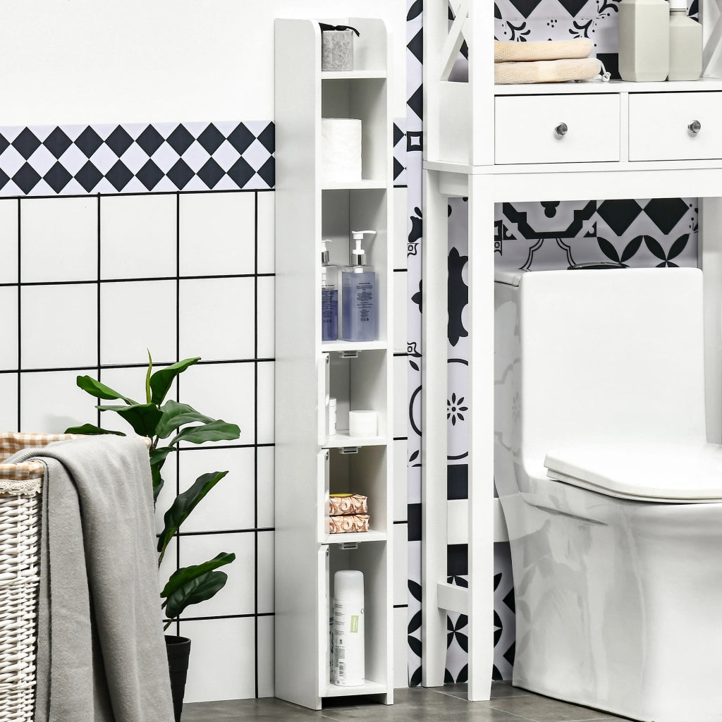Colonna Bagno ¨C Minimal ¨C Bianco 15x17x120 cm