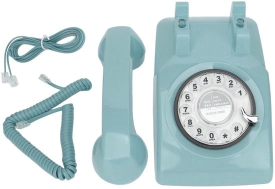 Telefono da Ufficio Retro - Suono Meccanico - Manopola - Modalità Handsfree - Design Antico - Progettazione Elegante Europea/Americana - Telefono Retro