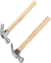 Hammer a Martello in Acciaio con Manico in Legno - 33 cm x 14 cm - 2 Pezzi
