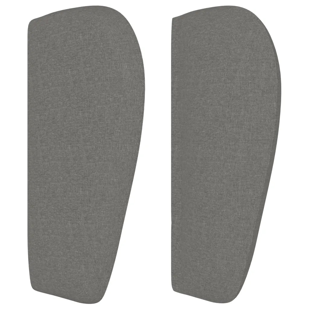Testiera ad Orecchio Grigio Scuro 163x23x78/88 cm in Tessuto 3117389