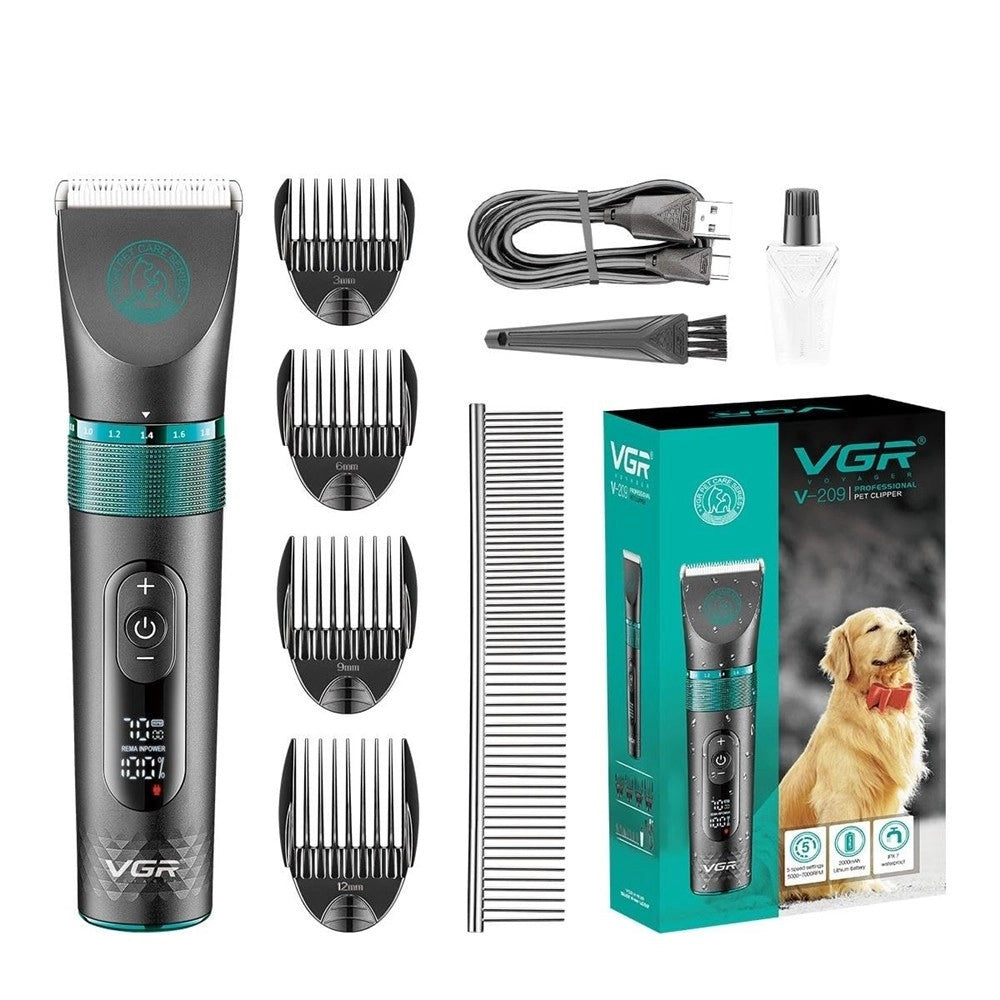 Tosatrice Professionale Animali Display Digitale Impermeabile Senza Fili V-209