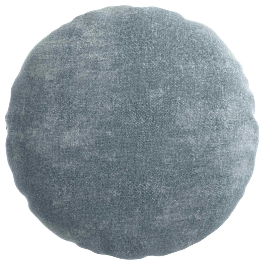 Federa 2 pz HEERLEN Azzurro Ø 50 cm Tessuto Chenille 922635