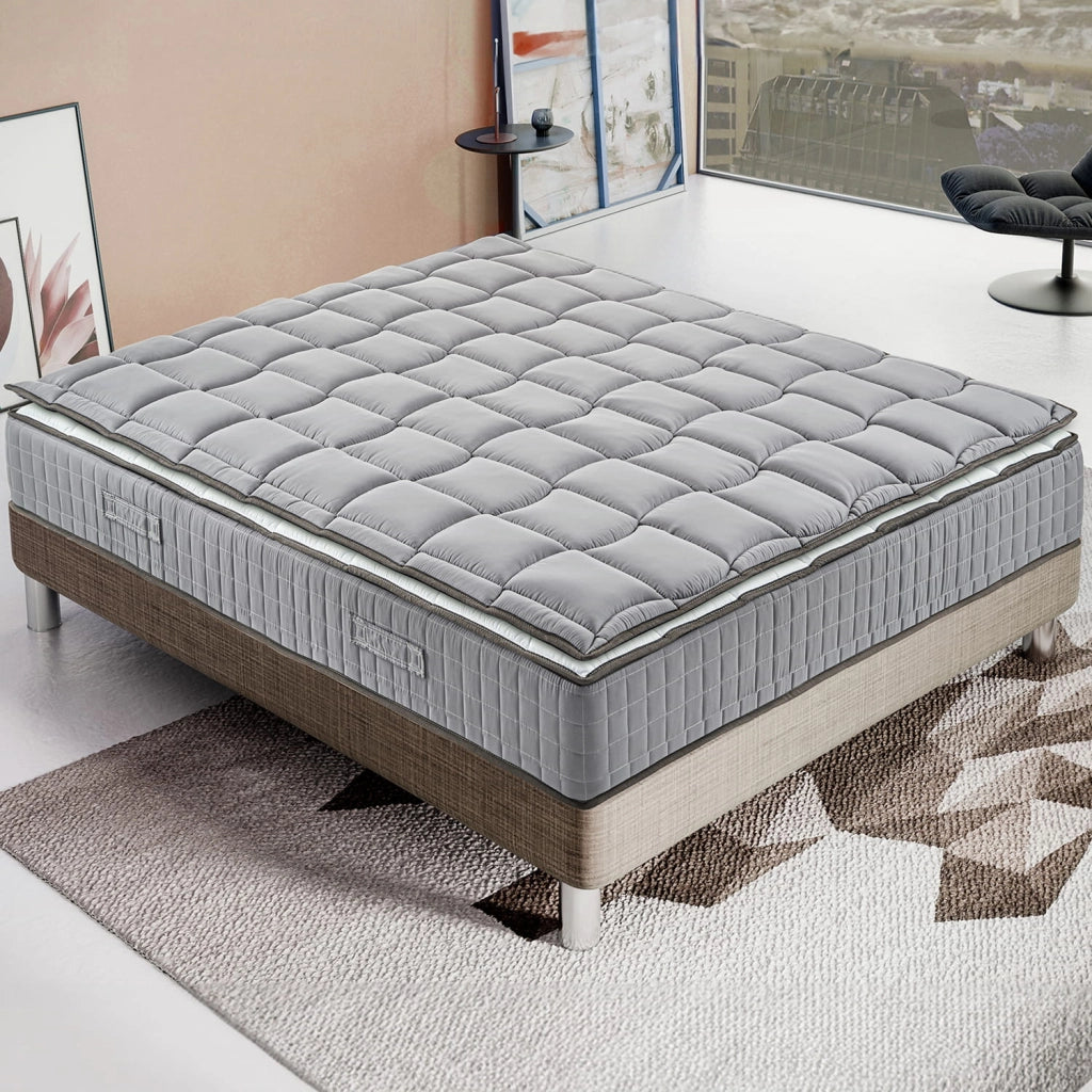 Materasso Piazza e Mezza 135x200 Molle progressive - Alto 27 cm - Ortopedico - Sfoderabile - con topper Memory in OMAGGIO